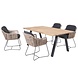 Taste 4SO Belmond Ambassador dining tuinset 180x100xH75 cm 5 delig naturel wicker Taste 4SO Taste 4SO Belmond Ambassador dining tuinset 180x100xH75 cm 5 delig naturel wicker Taste 4SO