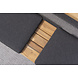 Taste 4SO Ambassador sportbank 200x40 natural teak met 3 kussens Taste 4SO Ambassador sportbank 200x40 natural teak met 3 kussens