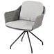 4 Seasons Outdoor Focus dining tuinstoel met 2 kussens silvergrey 4 Seasons Outdoor Focus dining tuinstoel met 2 kussens silvergrey