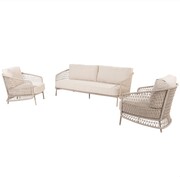 4 Seasons Outdoor Puccini stoel bank loungeset 3 delig rope latte 4 Seasons Outdoor