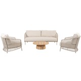4 Seasons Outdoor Puccini stoel bank loungeset 4 delig rope latte 4 Seasons Outdoor 4 Seasons Outdoor Puccini stoel bank loungeset 4 delig rope latte 4 Seasons Outdoor