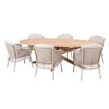 4 Seasons Outdoor Puccini Prado dining tuinset 240x115xH75 cm 7 delig latte 4 Seasons Outdoor 4 Seasons Outdoor Puccini Prado dining tuinset 240x115xH75 cm 7 delig latte 4 Seasons Outdoor