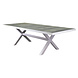 AVH-Collectie New Delhi dining tuintafel 224x103,5xH74 cm met kruispoot wit AVH-Collectie New Delhi dining tuintafel 224x103,5xH74 cm met kruispoot wit