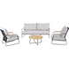4 Seasons Outdoor Balade stoel bank loungeset 4 delig antraciet 4 Seasons Outdoor 4 Seasons Outdoor Balade stoel bank loungeset 4 delig antraciet 4 Seasons Outdoor