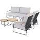 4 Seasons Outdoor Balade stoel bank loungeset 5 delig antraciet 4 Seasons Outdoor 4 Seasons Outdoor Balade stoel bank loungeset 5 delig antraciet 4 Seasons Outdoor