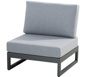 4 Seasons Outdoor Matisse modulair middenelement antraciet met 2 kussens 4 Seasons Outdoor Matisse modulair middenelement antraciet met 2 kussens