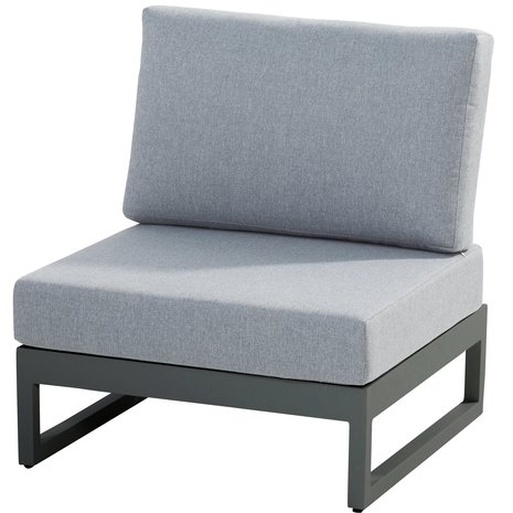 4 Seasons Outdoor Matisse modulair middenelement antraciet met 2 kussens 4 Seasons Outdoor Matisse modulair middenelement antraciet met 2 kussens