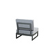 4 Seasons Outdoor Matisse modulair middenelement antraciet met 2 kussens 4 Seasons Outdoor Matisse modulair middenelement antraciet met 2 kussens
