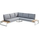 Taste 4SO Matisse hoek loungeset 3 delig aluminium wit Taste 4SO Taste 4SO Matisse hoek loungeset 3 delig aluminium wit Taste 4SO