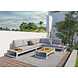Taste 4SO Matisse hoek loungeset 3 delig aluminium wit Taste 4SO Taste 4SO Matisse hoek loungeset 3 delig aluminium wit Taste 4SO