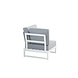 Taste 4SO Matisse hoek loungeset 3 delig aluminium wit Taste 4SO Taste 4SO Matisse hoek loungeset 3 delig aluminium wit Taste 4SO