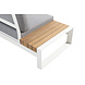 Taste 4SO Matisse hoek loungeset 3 delig aluminium wit Taste 4SO Taste 4SO Matisse hoek loungeset 3 delig aluminium wit Taste 4SO