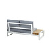 Taste 4SO Matisse hoek loungeset 3 delig aluminium wit Taste 4SO Taste 4SO Matisse hoek loungeset 3 delig aluminium wit Taste 4SO