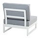 Taste 4SO Matisse hoek loungeset 4 delig aluminium wit Taste 4SO Taste 4SO Matisse hoek loungeset 4 delig aluminium wit Taste 4SO