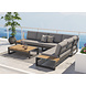 Taste 4SO Matisse hoek loungeset 5 delig aluminium antraciet Taste 4SO Taste 4SO Matisse hoek loungeset 5 delig aluminium antraciet Taste 4SO