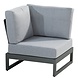 Taste 4SO Matisse hoek loungeset 5 delig aluminium antraciet Taste 4SO Taste 4SO Matisse hoek loungeset 5 delig aluminium antraciet Taste 4SO