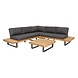 AVH-Collectie Manhattan hoek loungeset 4 delig aluminium teak AVH-Collectie Manhattan hoek loungeset 4 delig aluminium teak