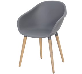 AVH-Collectie Swan dining kuipstoel grijs kunststof AVH-Collectie Swan dining kuipstoel grijs kunststof
