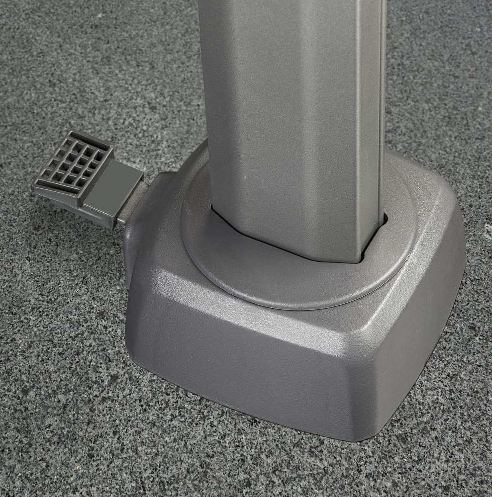 Platinum Challenger T2 glow zweefparasol 350 cm rond lichtgrijs Platinum Challenger T2 glow zweefparasol 350 cm rond lichtgrijs