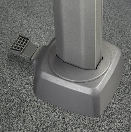 Platinum Challenger T2 glow zweefparasol 350 cm rond lichtgrijs Platinum Challenger T2 glow zweefparasol 350 cm rond lichtgrijs