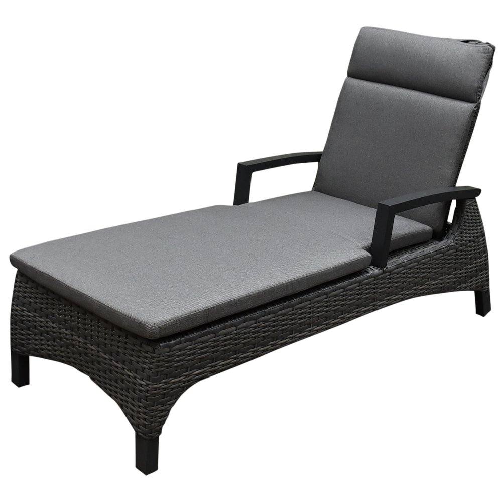 AVH-Collectie Dallas ligbed 162x70xH101 cm antraciet wicker AVH-Collectie Dallas ligbed 162x70xH101 cm antraciet wicker