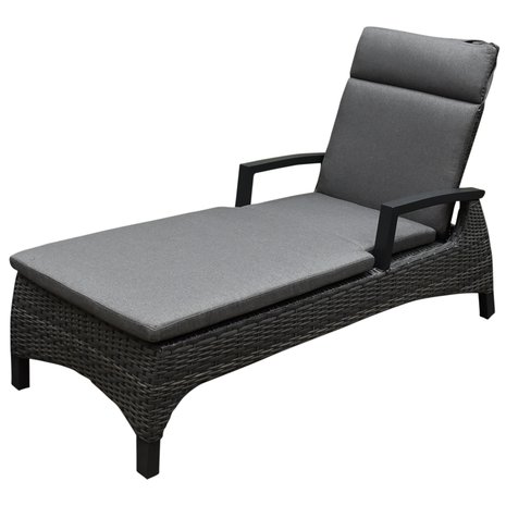 AVH-Collectie Dallas ligbed 162x70xH101 cm antraciet wicker AVH-Collectie Dallas ligbed 162x70xH101 cm antraciet wicker