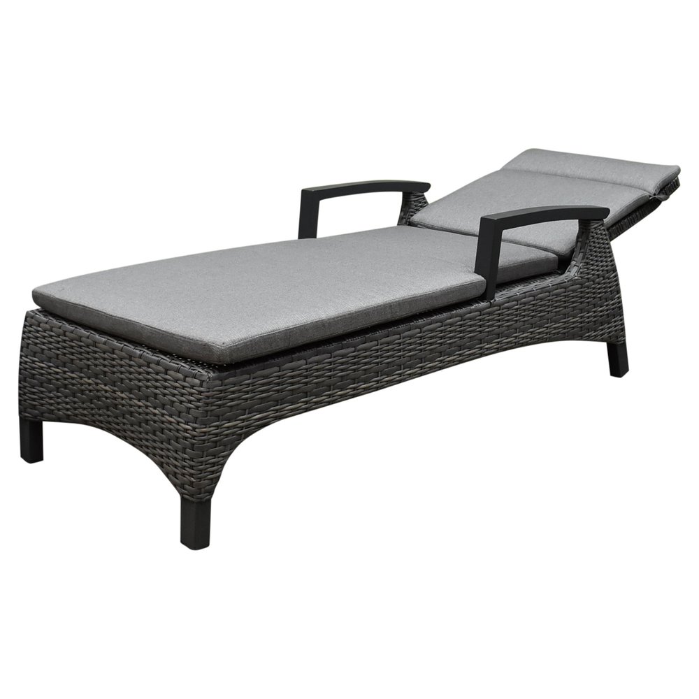 AVH-Collectie Dallas ligbed 162x70xH101 cm antraciet wicker AVH-Collectie Dallas ligbed 162x70xH101 cm antraciet wicker