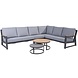 Taste 4SO Gigi hoek loungeset 5 delig aluminium antraciet Taste 4SO Taste 4SO Gigi hoek loungeset 5 delig aluminium antraciet Taste 4SO