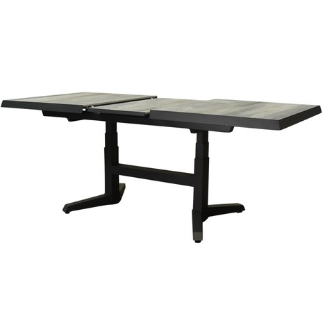AVH-Collectie Venezia uitschuifbare lounge-diningtafel in hoogte verstelbaar 143-183x88xH51-H75 cm antraciet AVH-Collectie Venezia uitschuifbare lounge-diningtafel in hoogte verstelbaar 143-183x88xH51-H75 cm antraciet