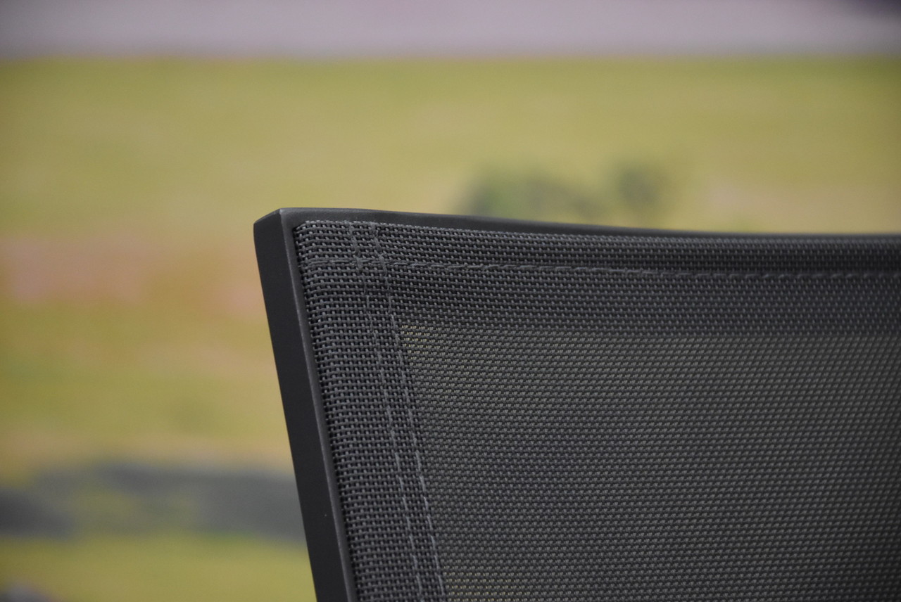 AVH-Collectie Set van 4 New Valley stapelbare tuinstoelen antraciet aluminium AVH-Collectie Set van 4 New Valley stapelbare tuinstoelen antraciet aluminium