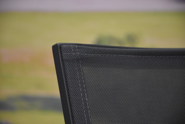 AVH-Collectie Set van 4 New Valley stapelbare tuinstoelen antraciet aluminium AVH-Collectie Set van 4 New Valley stapelbare tuinstoelen antraciet aluminium