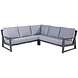 Taste 4SO Gigi hoek loungeset 3 delig aluminium antraciet Taste 4SO Taste 4SO Gigi hoek loungeset 3 delig aluminium antraciet Taste 4SO