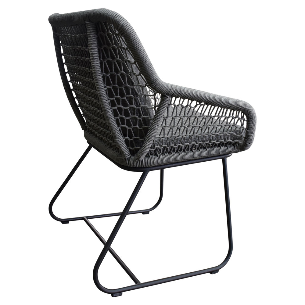 AVH-Collectie Savona dining tuinstoel rope grijs AVH-Collectie Savona dining tuinstoel rope grijs