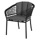 AVH-Collectie Singapore Ardore dining tuinset 160x90xH75 cm 5 delig antraciet rope aluminium AVH-Collectie Singapore Ardore dining tuinset 160x90xH75 cm 5 delig antraciet rope aluminium
