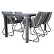 AVH-Collectie Portofino Ardore dining tuinset 160x90xH75 cm 5 delig antraciet rope aluminium AVH-Collectie Portofino Ardore dining tuinset 160x90xH75 cm 5 delig antraciet rope aluminium