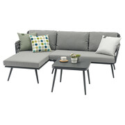 AVH-Collectie Ascona chaise longue loungeset 3 delig rope