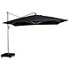 Platinum Icon premium zweefparasol 350x350 cm oak mast faded black