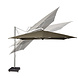 Platinum Icon premium zweefparasol 350x350 cm oak mast faded black