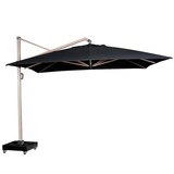 Platinum Icon premium zweefparasol 350x350 cm oak mast faded black