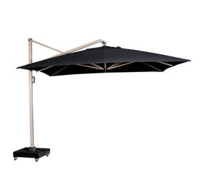 Platinum Icon premium zweefparasol 350x350 cm oak mast faded black