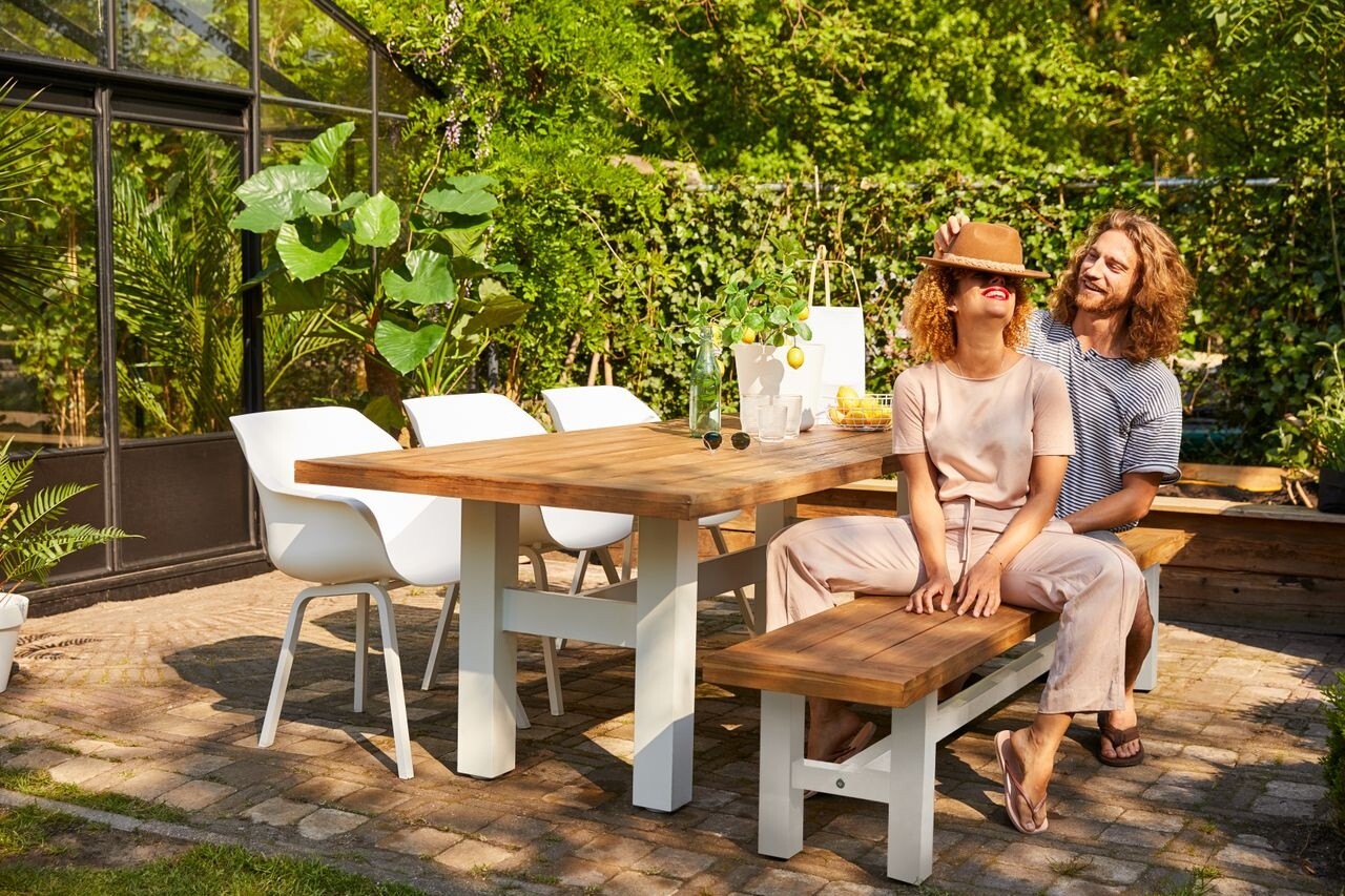 Hartman 2x Sophie Element dining tuinstoel wit Hartman Hartman 2x Sophie Element dining tuinstoel wit Hartman