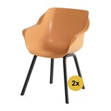 Hartman 2x Sophie Element dining tuinstoel oranje Hartman Hartman 2x Sophie Element dining tuinstoel oranje Hartman