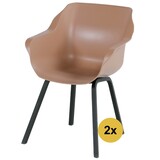 Hartman 2x Sophie Element dining tuinstoel Italian Terra Hartman Hartman 2x Sophie Element dining tuinstoel Italian Terra Hartman