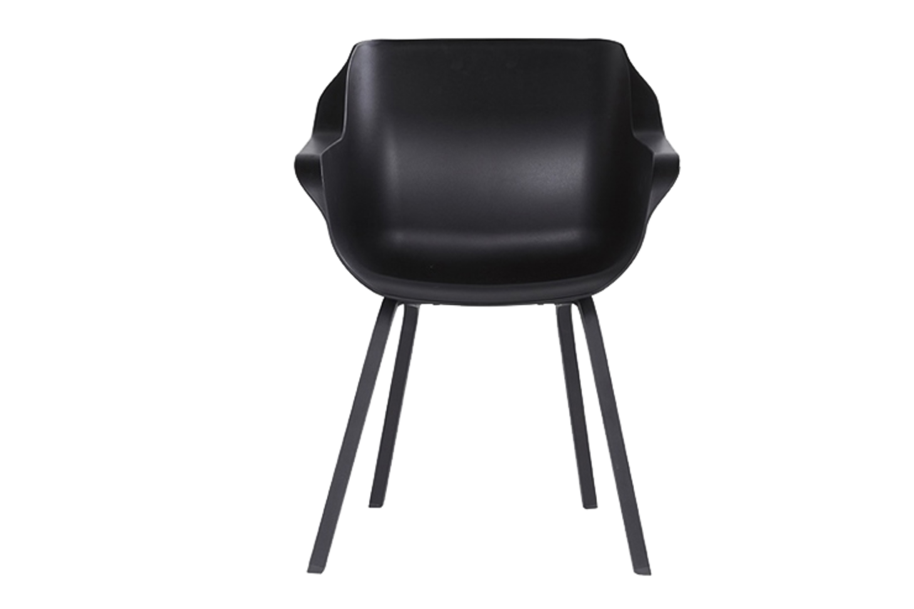 Hartman 4x Sophie Element dining tuinstoel zwart Hartman Hartman 4x Sophie Element dining tuinstoel zwart Hartman