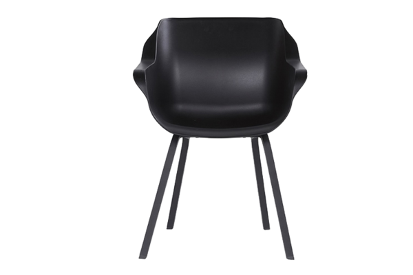 Hartman 4x Sophie Element dining tuinstoel zwart Hartman Hartman 4x Sophie Element dining tuinstoel zwart Hartman