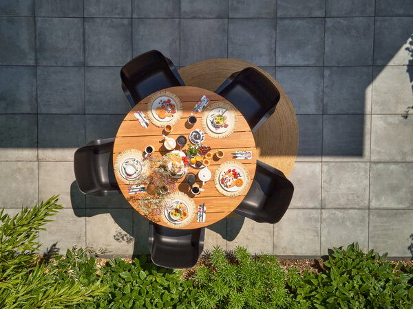 Hartman 4x Sophie Element dining tuinstoel zwart Hartman Hartman 4x Sophie Element dining tuinstoel zwart Hartman