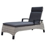AVH-Collectie Dallas ligbed 162x70xH101 cm grijs wicker AVH-Collectie Dallas ligbed 162x70xH101 cm grijs wicker