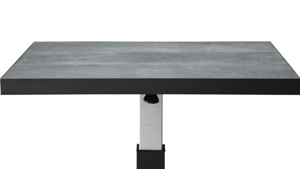 AVH-Collectie San Sebastian lounge dining tuintafel 90x90xH49,5-H74,5 cm in hoogte verstelbaar keramisch antraciet AVH-Collectie San Sebastian lounge dining tuintafel 90x90xH49,5-H74,5 cm in hoogte verstelbaar keramisch antraciet