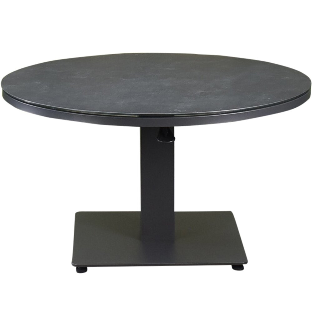 AVH-Collectie San Sebastian lounge dining tuintafel 90 cm rond H50,5-H75 cm in hoogte verstelbaar antraciet AVH-Collectie San Sebastian lounge dining tuintafel 90 cm rond H50,5-H75 cm in hoogte verstelbaar antraciet