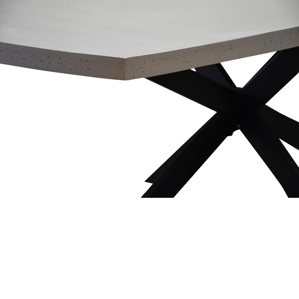 AVH-Collectie Salo dining tuintafel 240x110xH77 cm polystone antraciet AVH-Collectie Salo dining tuintafel 240x110xH77 cm polystone antraciet